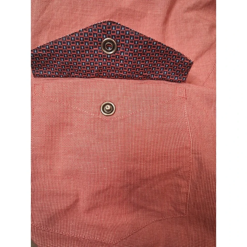 Banana Republic Pearl Snap Long Sleeve Button Down Slim Fit Mens Size XL Tall - Picture 11 of 12